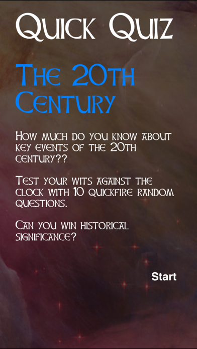 How to cancel & delete Quick Quiz - 20th Century Events from iphone & ipad 2