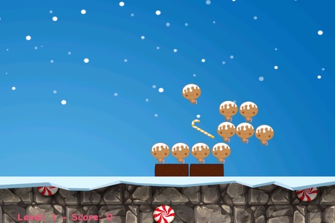 Christmas Holiday Candy Smash - Knock 'Em Gingerbread Men FREE screenshot 3