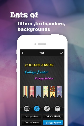 Collage Jointer HD - Photo Editor to add art text, frame, border & sticker on pic FREE screenshot 2