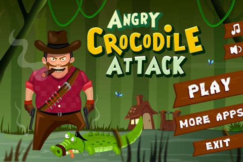 Angry Crocodile Attack – shoot down hungry swamp crocs with your sharp shooter skills screenshot 4