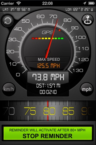 Speedometer s54 Free (Speed Limit Alert System) screenshot 4