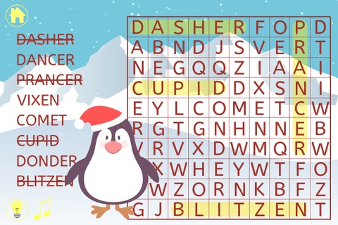 Christmas Word Search : Kids Holiday Word Find Puzzle Game screenshot 3
