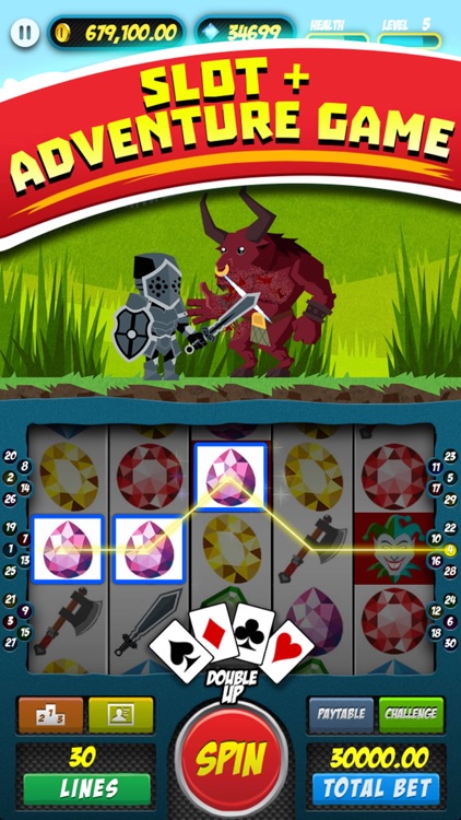 Slots N' Slash -Free Casino & Slashing Action Adventure screenshot-0