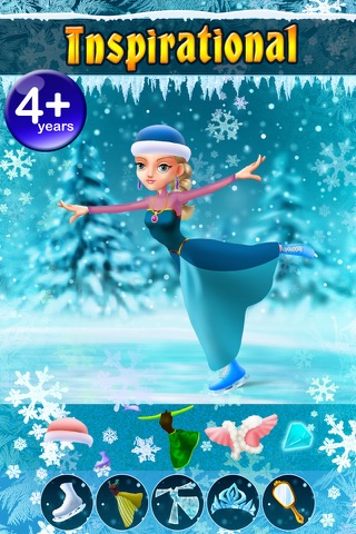 My Ice Skating Snow Princesses Dress Up Game - Free App screenshot 3