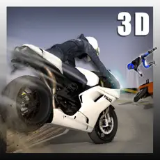 快速警用摩托车骑手3D