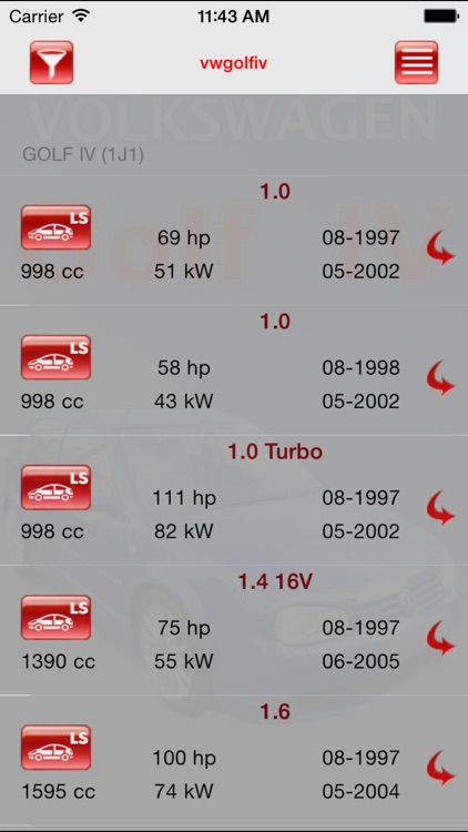 AutoParts VW Golf IV