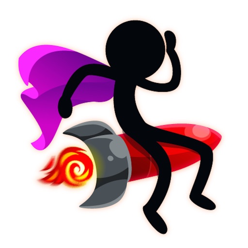 Amazing Crazy Stickman Fighter Jump Adventure - Swipe A Line And Dont Let Them Fall icon