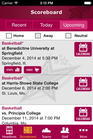 Stephens College Stars screenshot 2