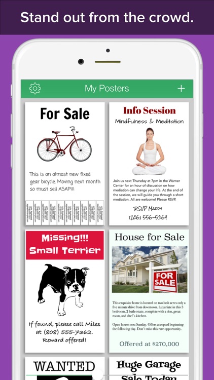 PosterMaker - Create a real printable poster or flyer design