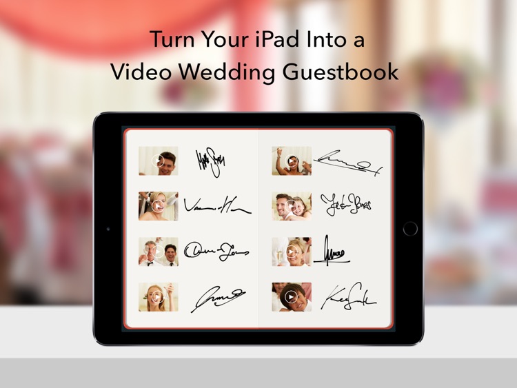Wedding Guestbook - Video Photo Booth for Receptions and Events