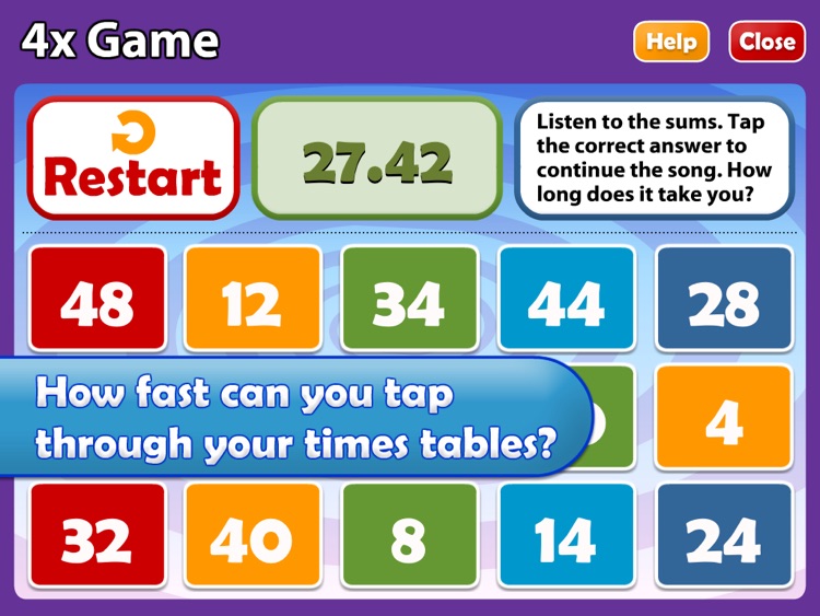 Math Songs: Times Tables 1x - 6x HD screenshot-3