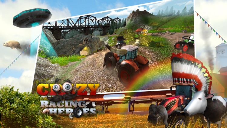 A Crazy Racing Heroes Free: Fun Tractor Driving Derby 3D