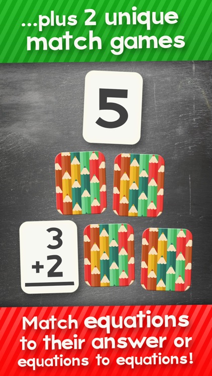 Math Flashcard Match Games for Kids in Elementary School Studying