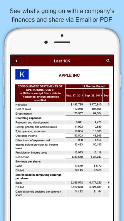 Last 10K: Company SEC Filings