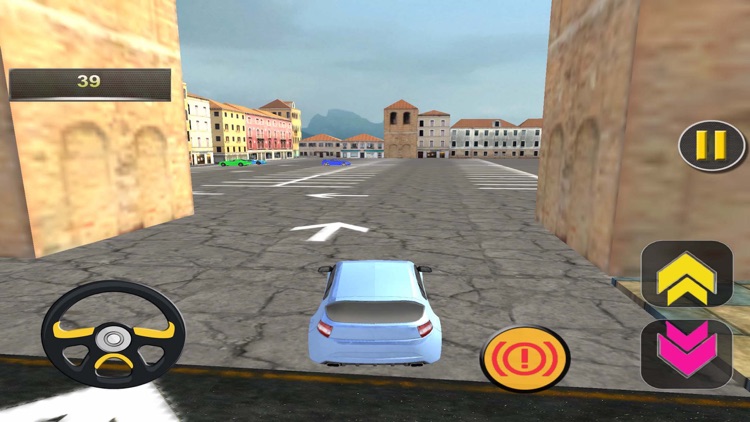 Ultimate Car Parking - 3D Car With No Brakes City Street Edition Driving Simulator HD Free screenshot-3