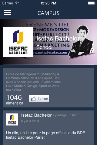 Campus Bachelor ISEFAC screenshot 3