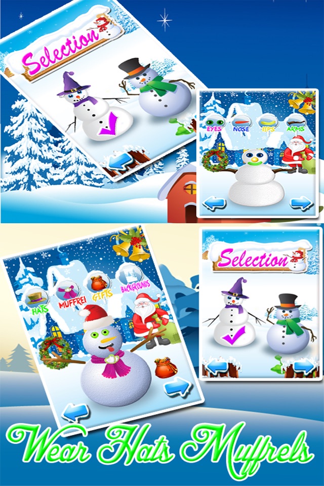 Frosty Winter Snowman Maker & Dress up Salon Free Christmas Games screenshot 2