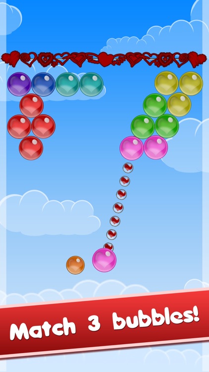 Bubble Shooter Love Valentine - A deluxe match 3 puzzle special for Valentine's day