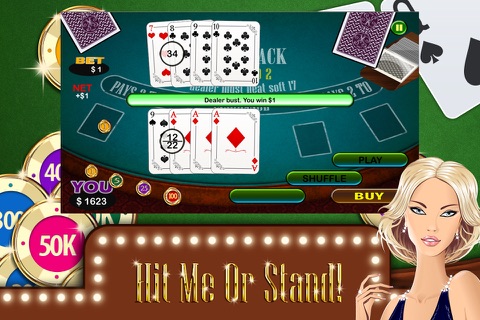 Blackjack 21 Free - Max Bet For Winning Streak! screenshot 3