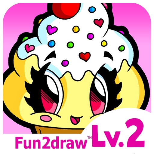 Learn to Draw - How to Draw Cute Food - Ice Cream Desserts Treats - Art Lessons - Fun2draw™ Food Lv2 Icon
