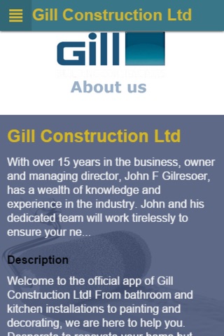 Gill Construction Ltd screenshot 2
