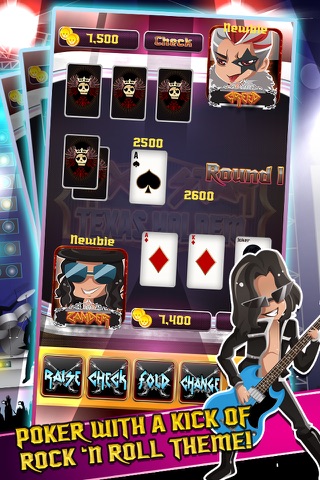 Rock Star Poker - Fun Texas Win Big Casino screenshot 2