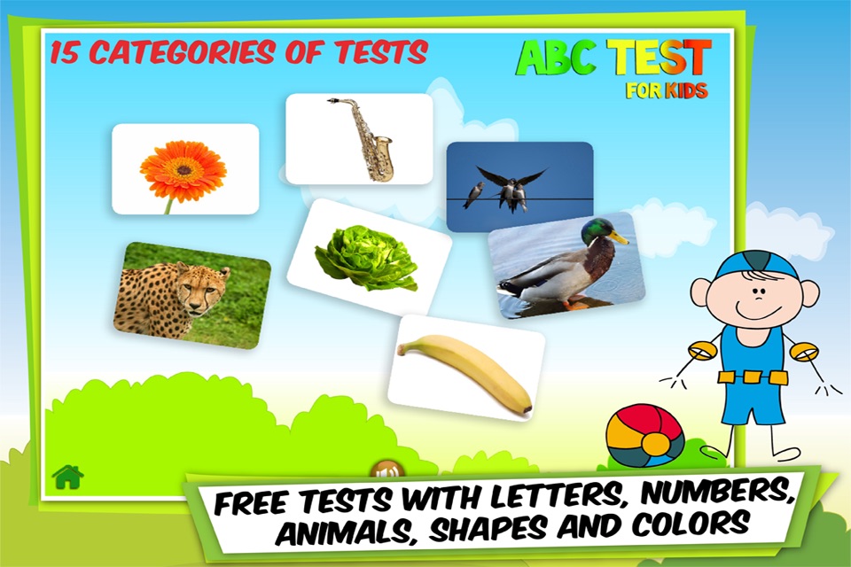 ABC Test for Kids: Find Animals, Letters, Numbers, Fruits, Vegetables, Shapes, Colors and Objects in English - Lite Free screenshot 2