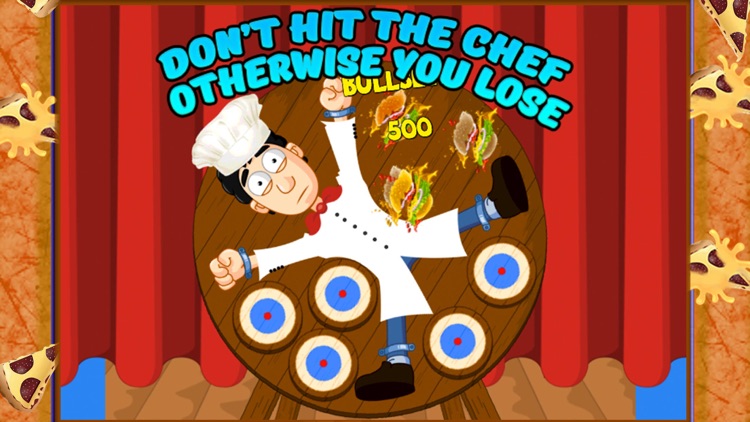 Pizza Dart Wheel Attack – Aim at target & hit it