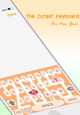 Merry Christmas & Happy New Year Keyboard Themes – Keyboard cute design for New Year Eve 2015 screenshot 2