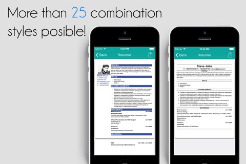 Resume Pro 2 screenshot 2