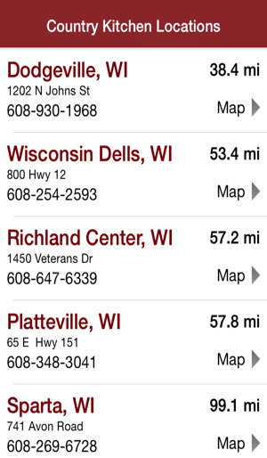 Country Kitchen Restaurants Locator On The App Store