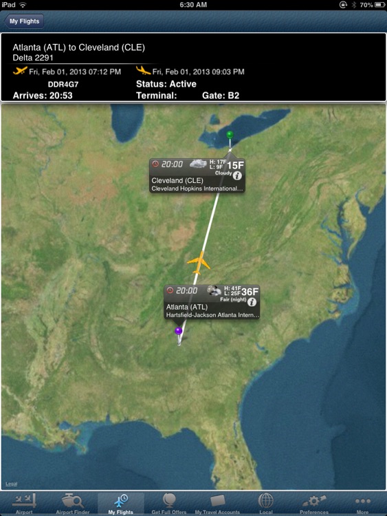 Cleveland Airport + Flight Tracker Premium HD Hopkins CLE