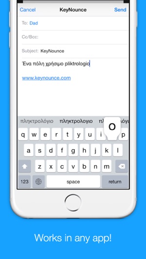 Greek Transliteration Keyboard by KeyNounce(圖2)-速報App