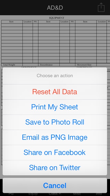 Real Sheet: AD&D + Dice Table screenshot-3