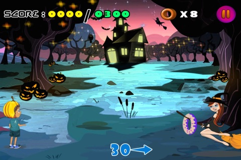 Halloween Donut Toss - The Scary Witches Academy Mania- Free screenshot 3
