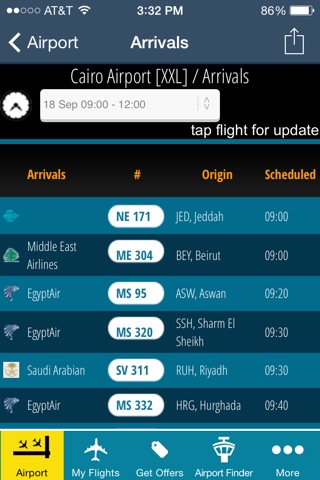 Cairo Airport Pro (CAI) Flight Tracker Radar screenshot 2