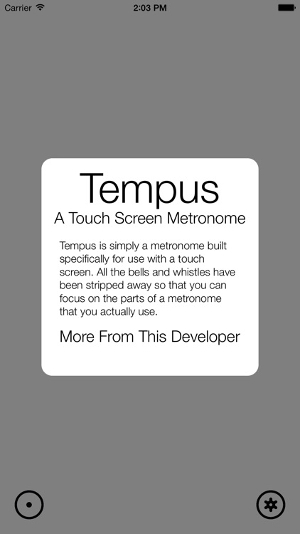 Tempus - A Touch Screen Metronome