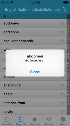 Latin medical terms dictionary(圖3)-速報App