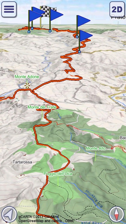 Alta Via dei Parchi - 3D Maps