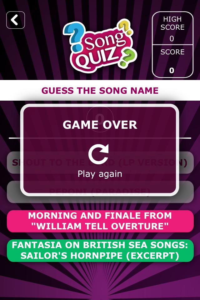 Song Quiz - Guess songs screenshot 2