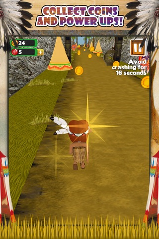 3D Pilgrim and Indian Thanksgiving Infinite Run Game PRO screenshot 3