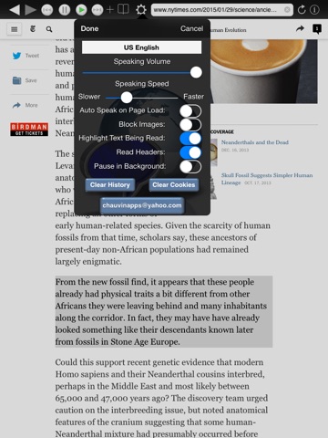 Web Reader HD - Text to Speech Page Reader screenshot 2