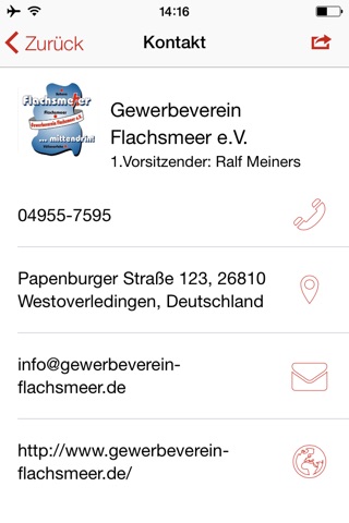 Gewerbeverein Flachsmeer e.V. screenshot 3