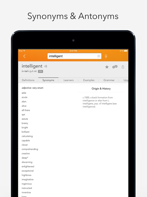 Dictionary.com Pro for iPad screenshot-3