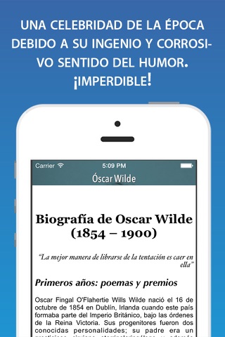 Biografía de Óscar Wilde screenshot 2