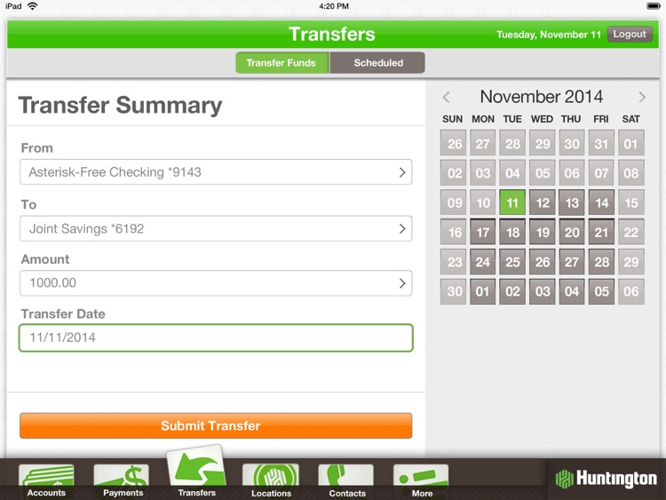 Huntington Mobile for iPad screenshot-3