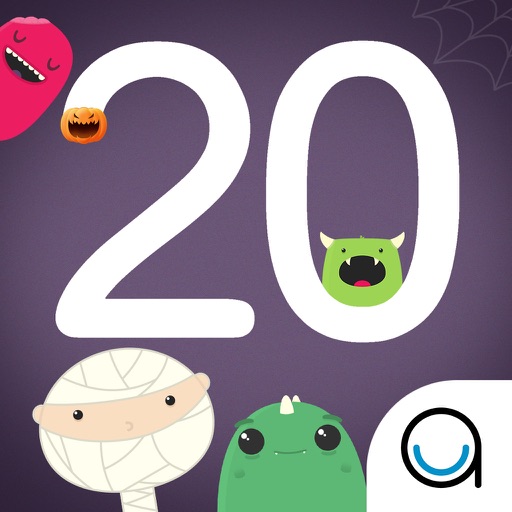 Monster Trace: Creepy Crawly Numbers and Math Symbol Tracing for kids FREE icon