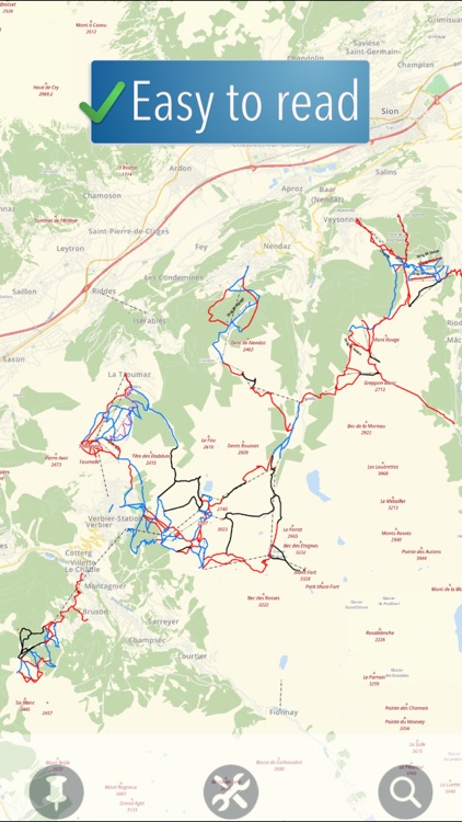 Les Quatre Vallées Ski Map