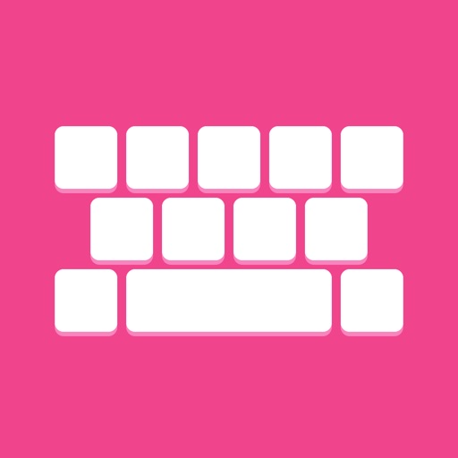 Pink keyboard - create colorful keyboard design & theme