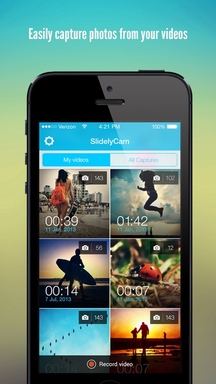 Slidely Capture - Photos & Collages From Videos